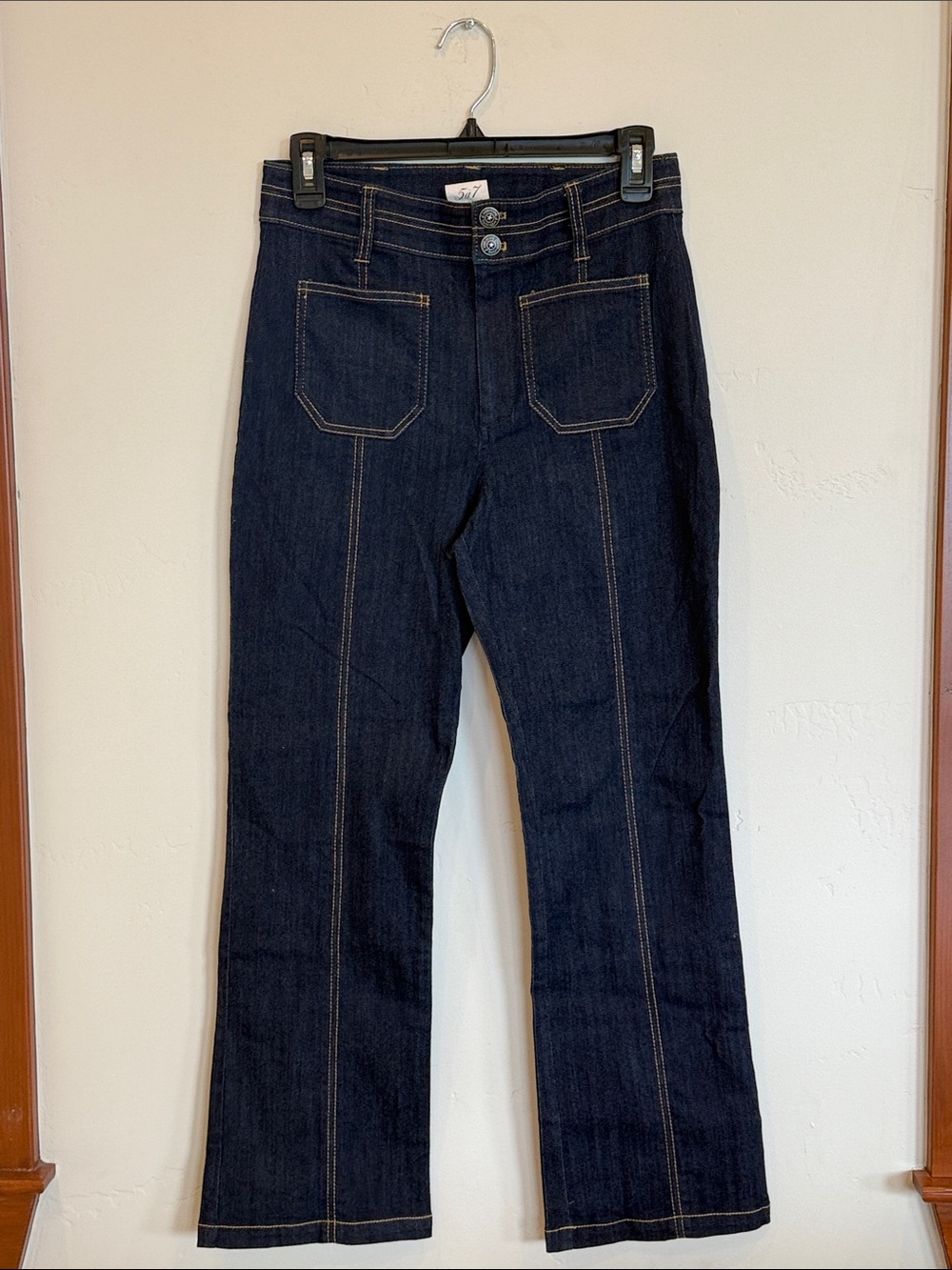 Cinq à Sept Dorothea Jeans in Indigo Denim Straight Cropped Jeans sz 6 - Picture 2 of 9